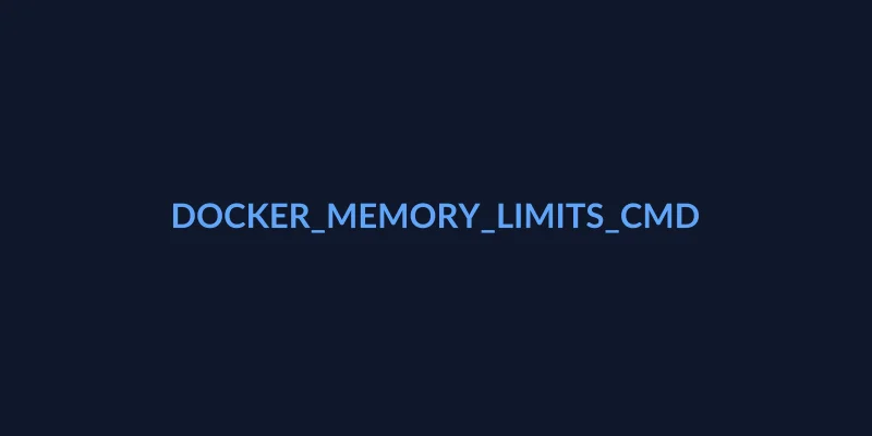 Docker 메모리 누수 - docker_memory_limits_cmd