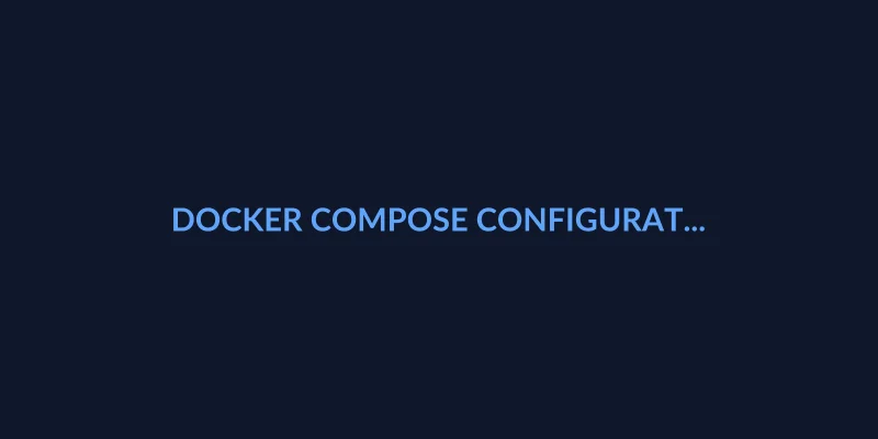docker compose configuration