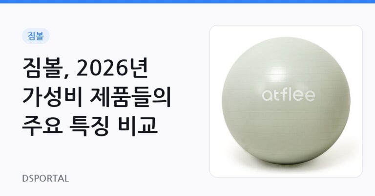 짐볼, 2026년 가성비 제품들의 주요 특징 비교 8 짐볼, 2026년 가성비 제품들의 주요 특징 비교